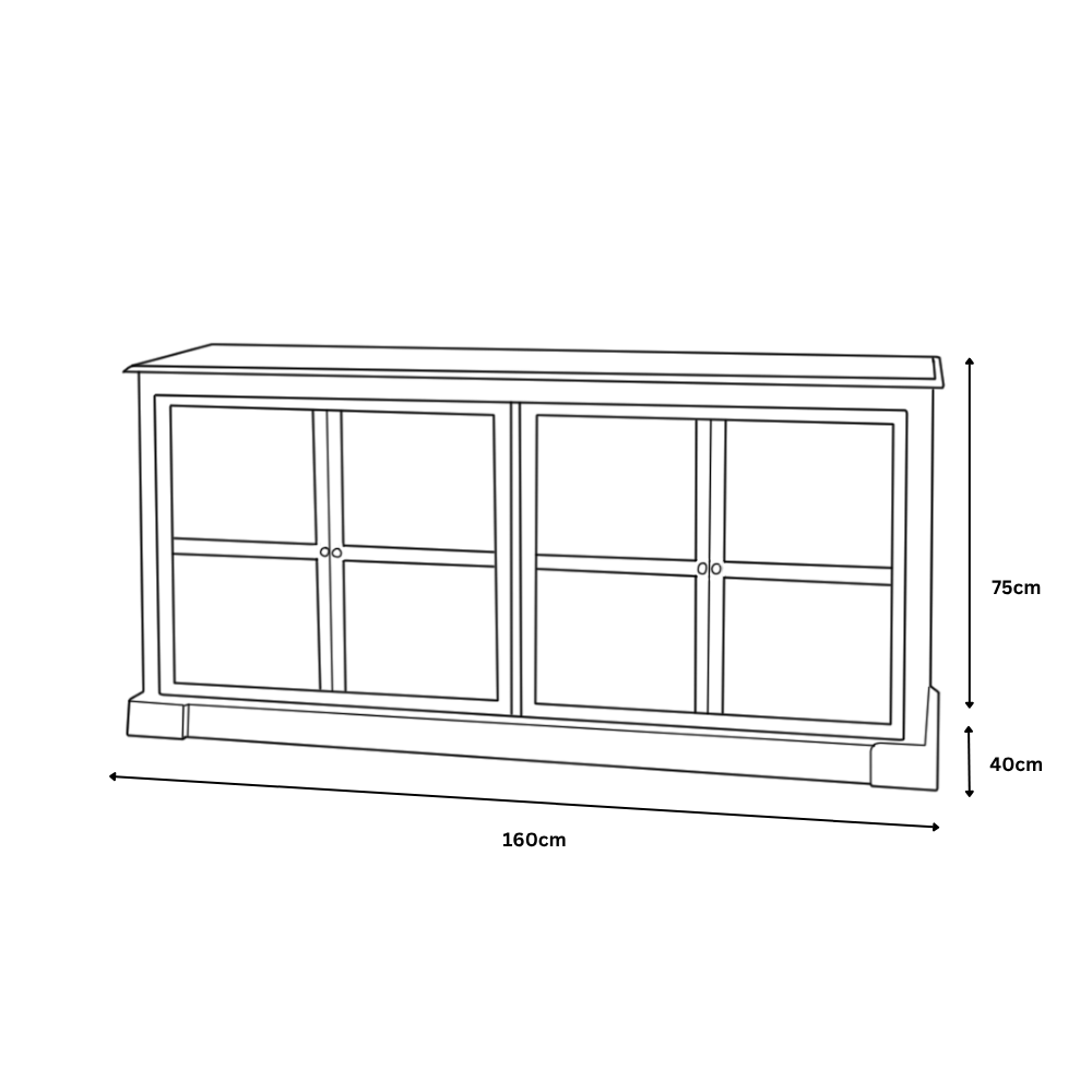 Wellington 4 Door Sideboard