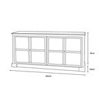 Wellington 4 Door Sideboard