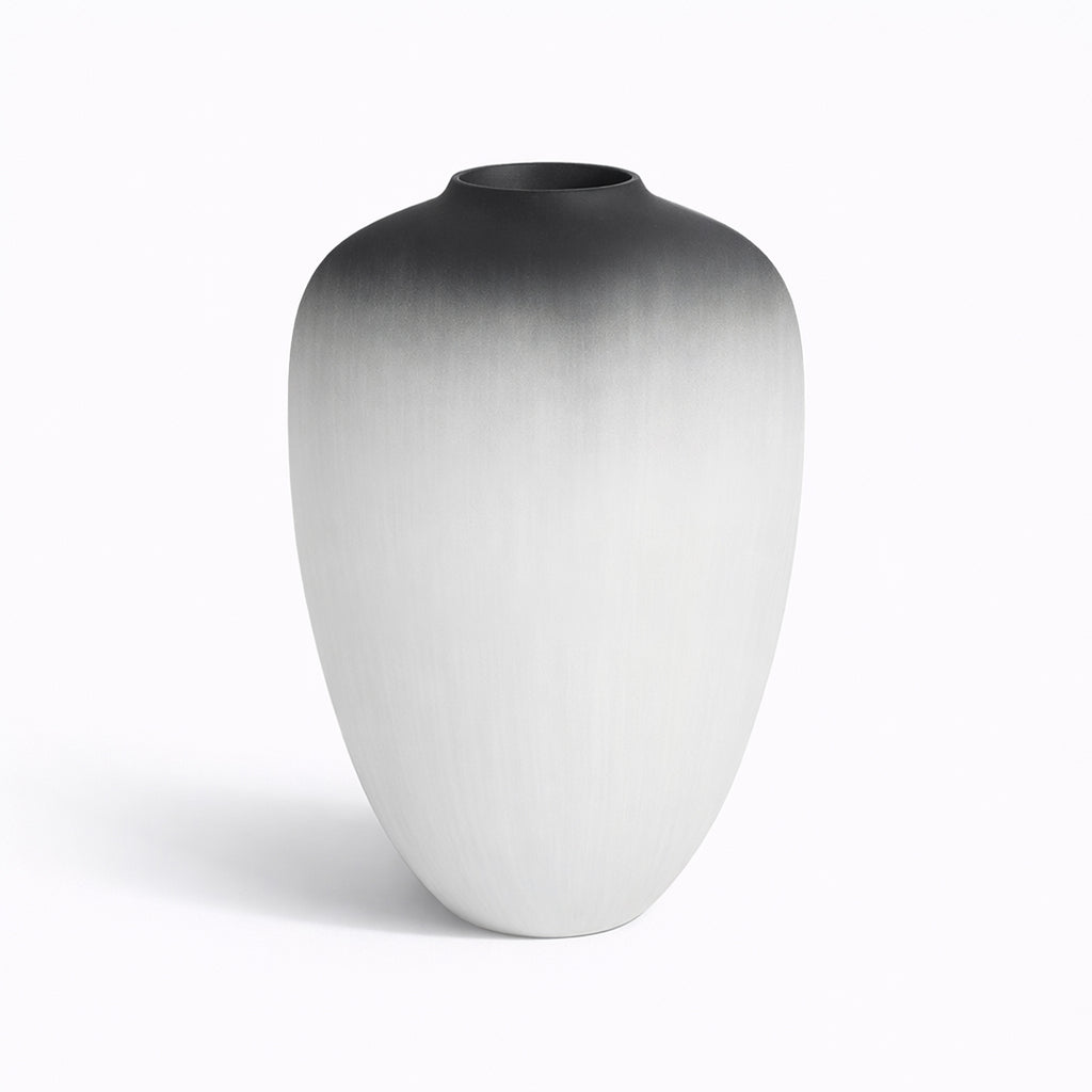 Ceramic Black & White Vase