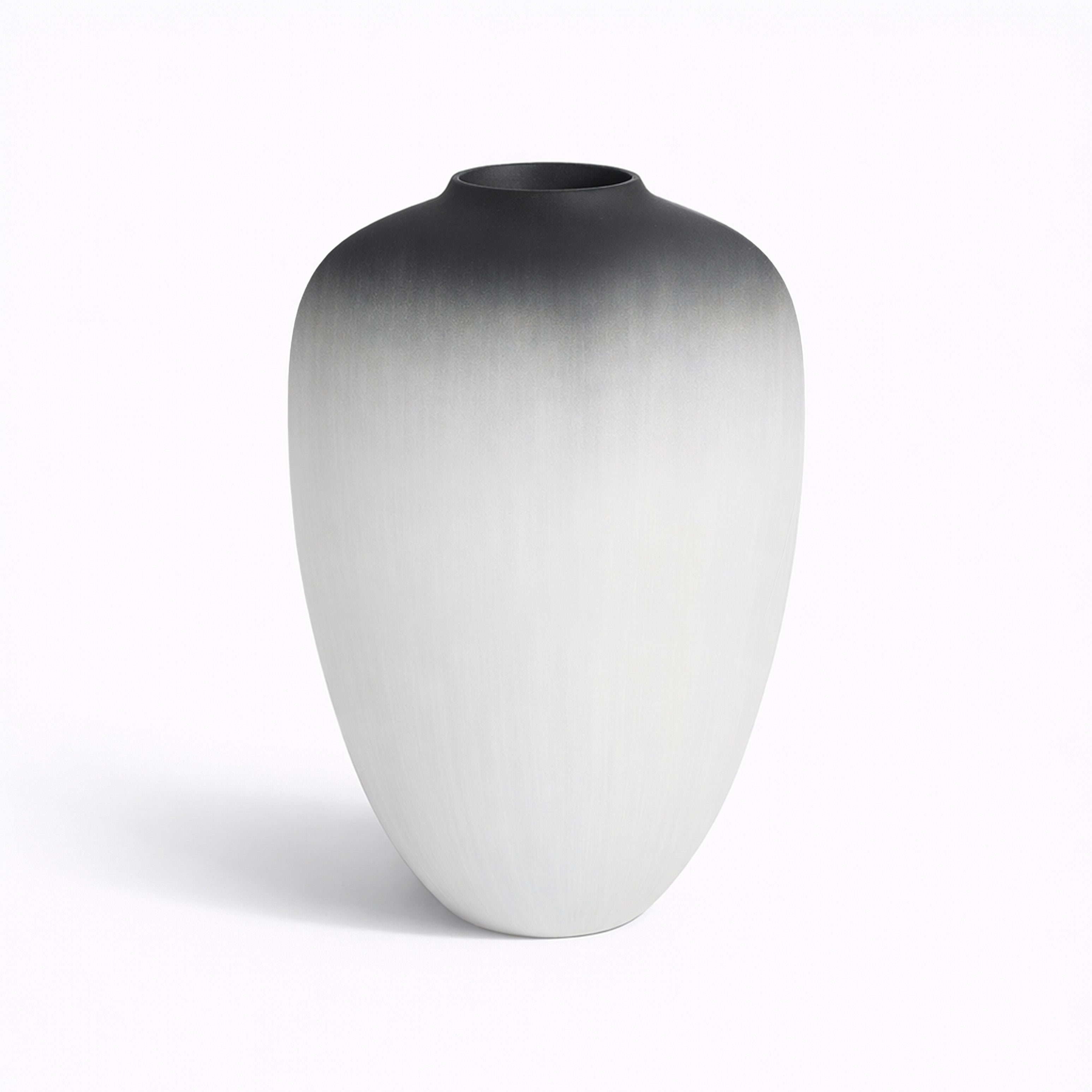 Ceramic Black & White Vase