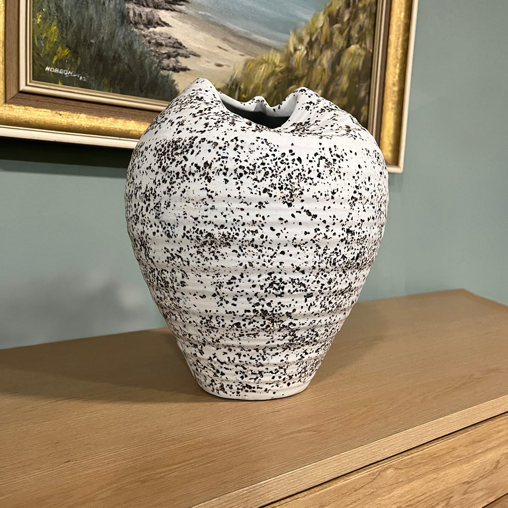 Ceramic Flopped Rustic Vase