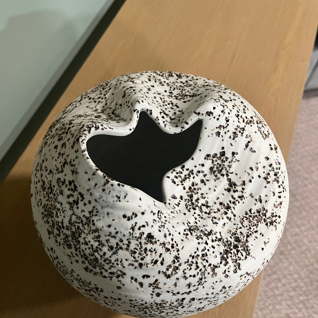 Ceramic Flopped Rustic Vase