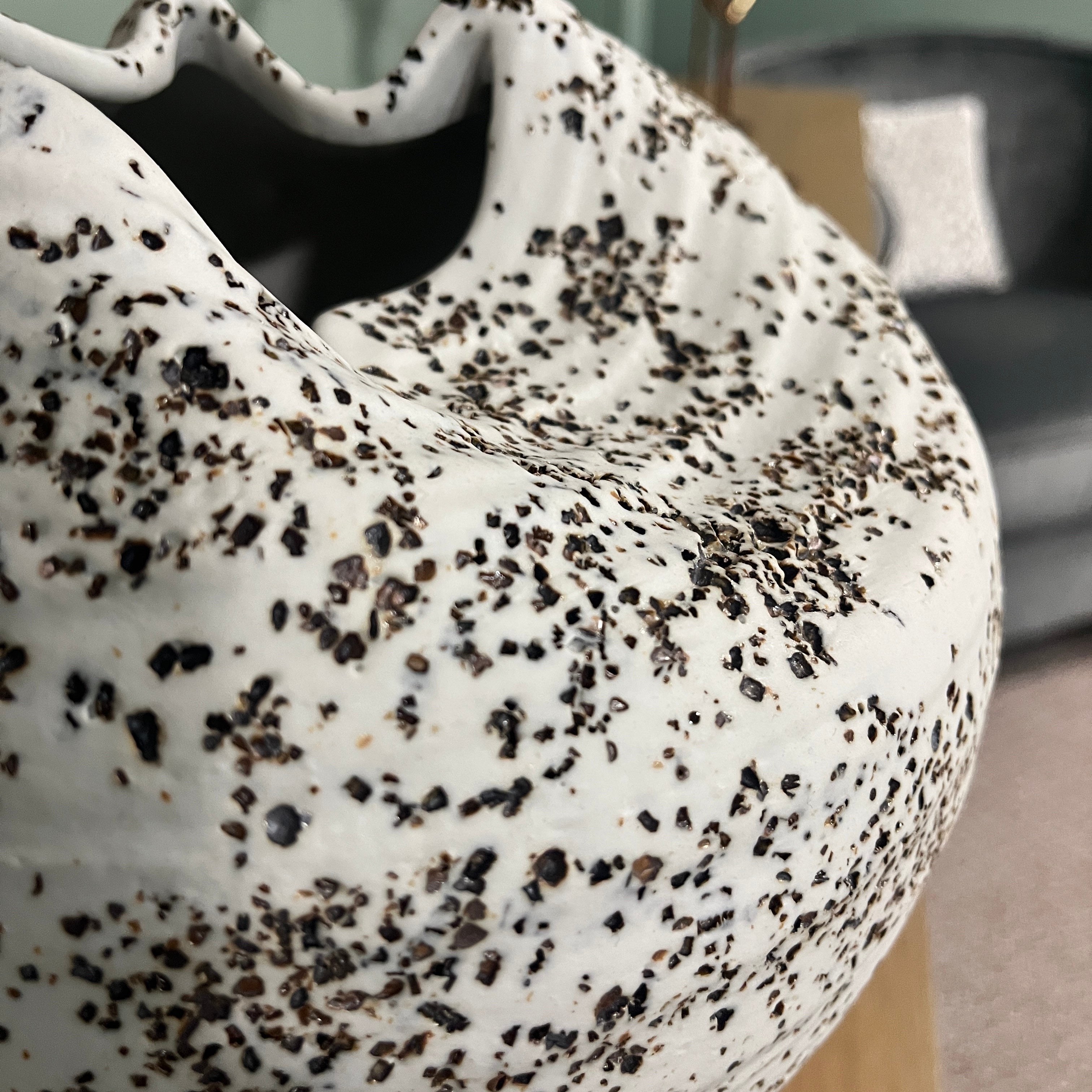 Ceramic Flopped Rustic Vase