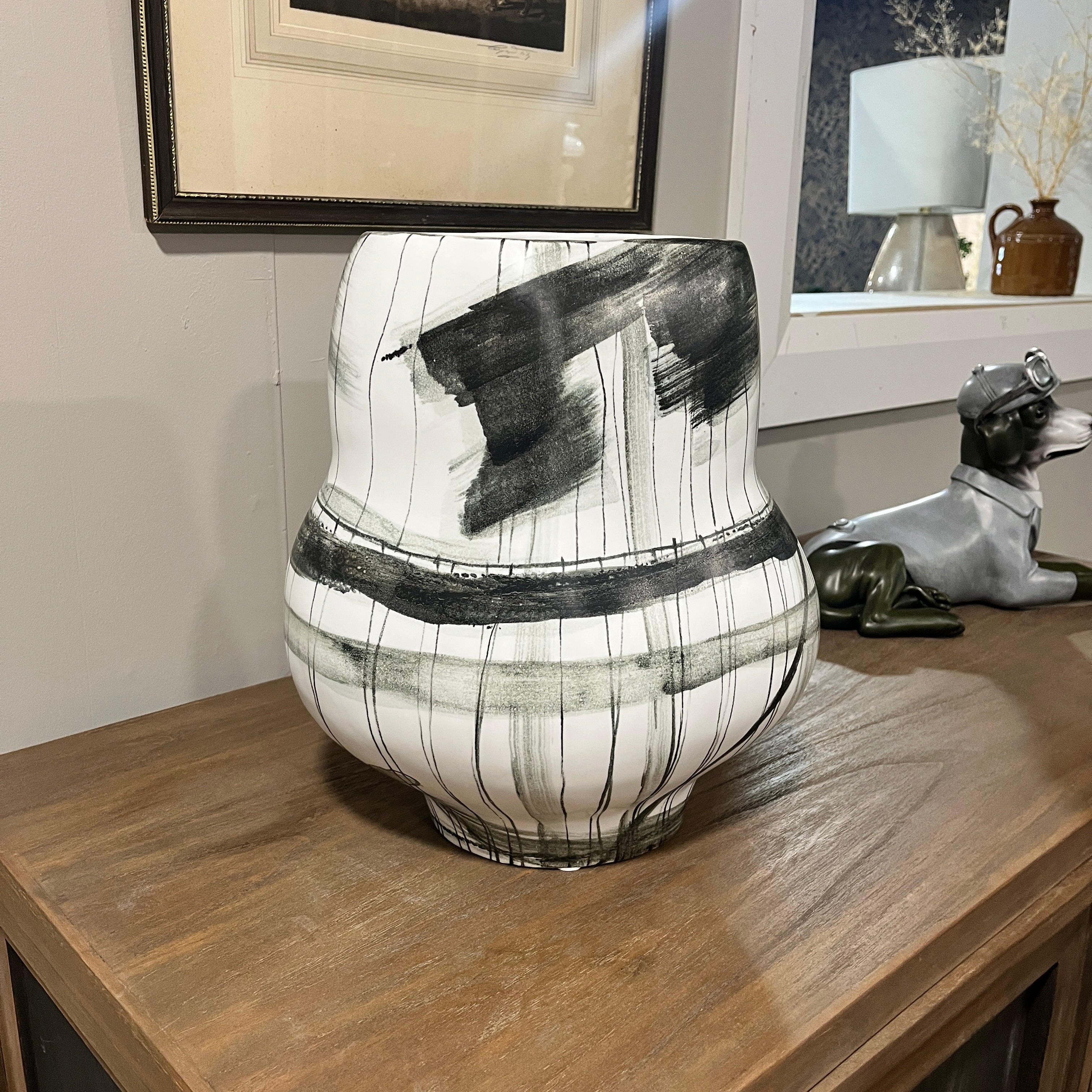 Ceramic Ink Painting Vase