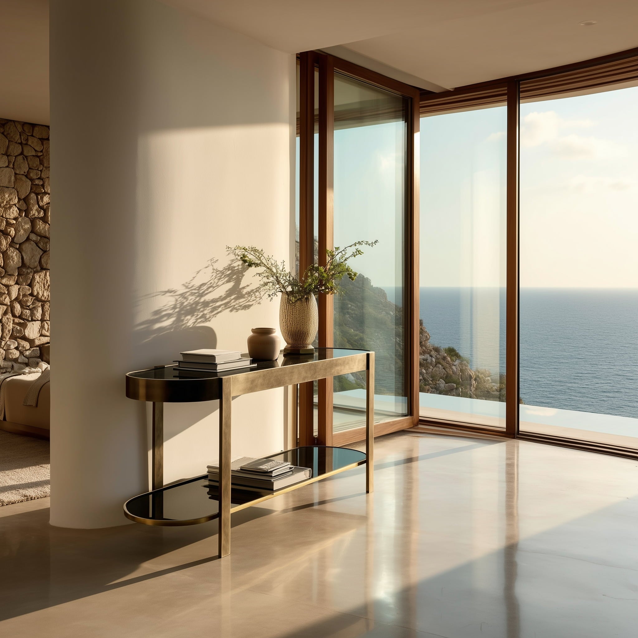 Amber Console Table