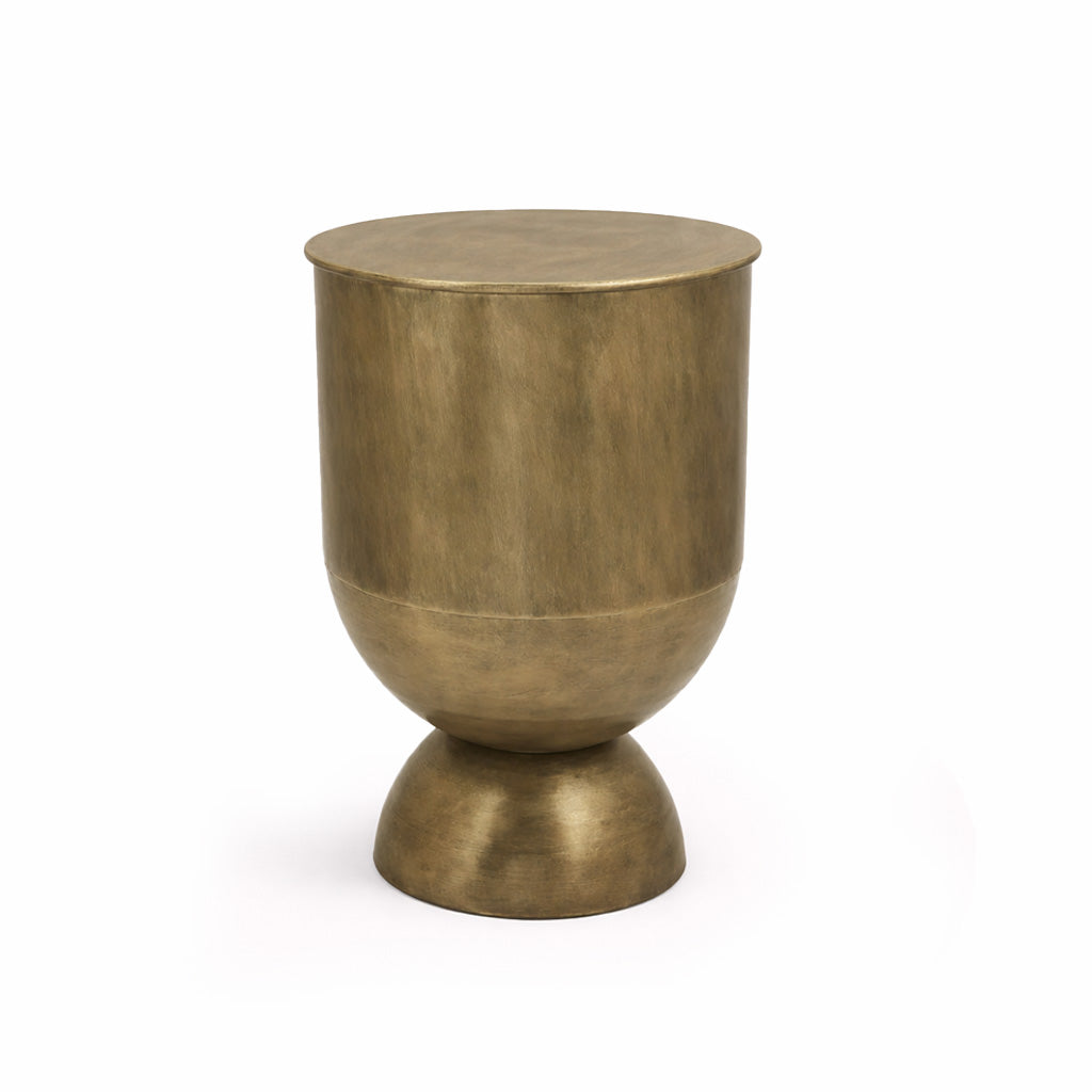 Antique Brass Storage Table