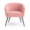 Arlo Pink Velvet Tub Chair