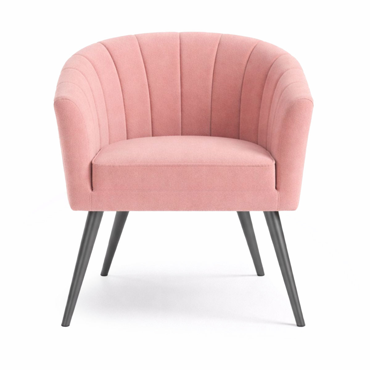 Arlo Pink Velvet Tub Chair