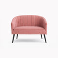 Arlo Pink Velvet 2 Seater Sofa