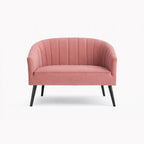 Arlo Pink Velvet 2 Seater Sofa