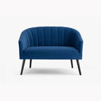 Arlo Blue Velvet 2 Seater Sofa