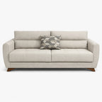 Aykon 3 Seater Cream Sofa
