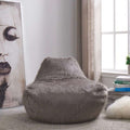 Faux Sheepskin Bean Bag - Grey