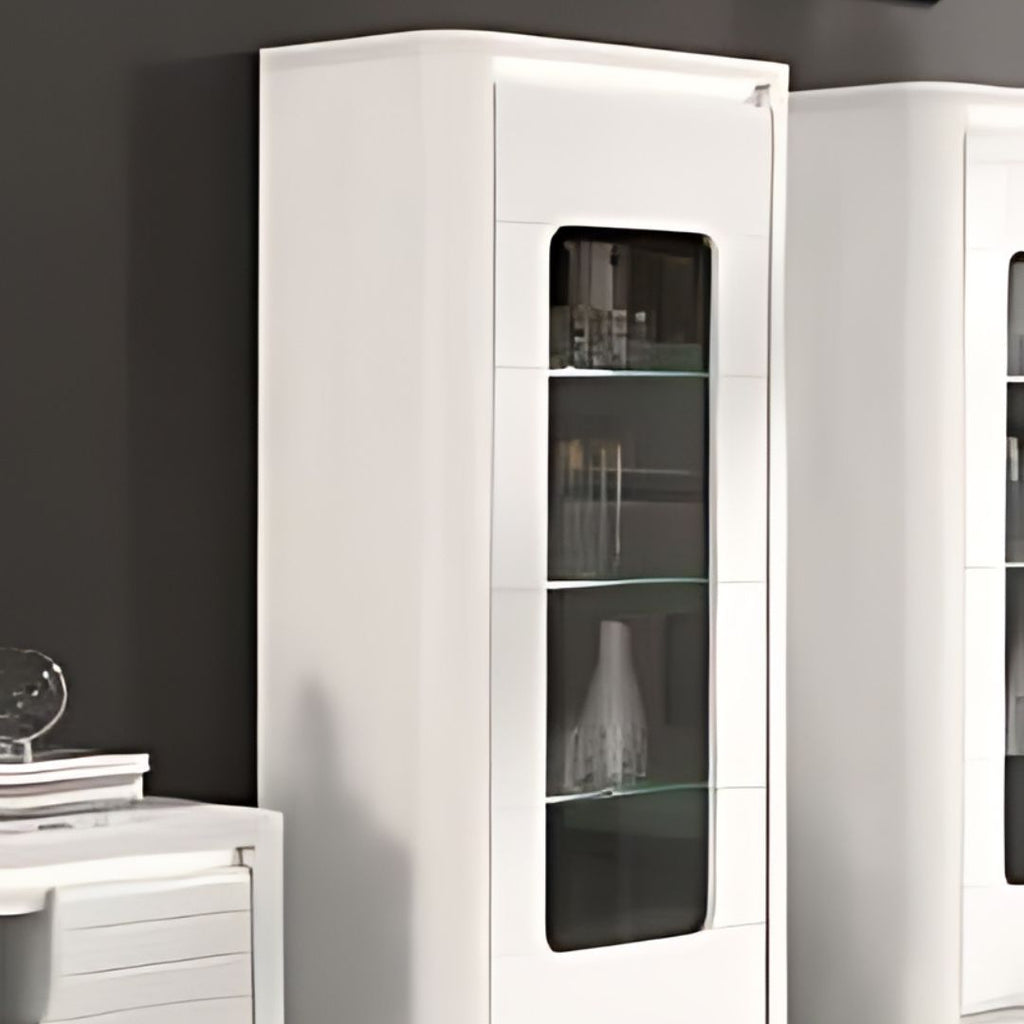Bellini 1 Door White Gloss Cabinet