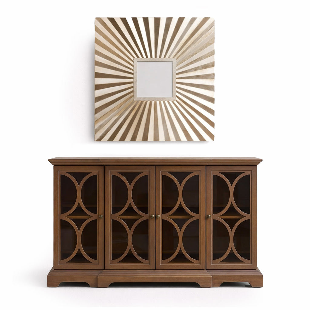 Berlino Wooden Sideboard & Mirror