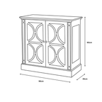 Blakely Grey 2 Door Chest
