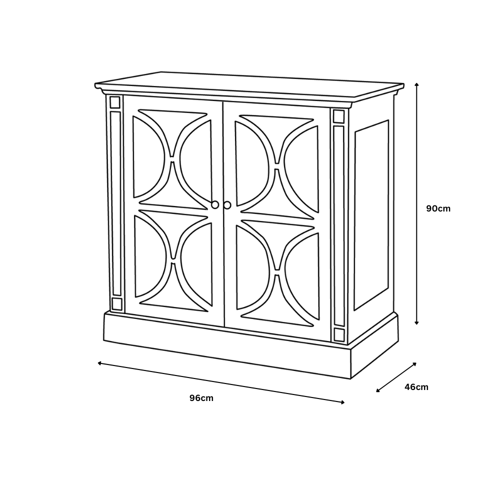 Blakely Grey 2 Door Chest