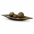 Resin Golden Leaf Bowl and Balls