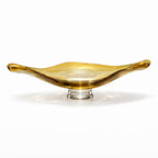 Honey Glass Centrepiece Bowl Large