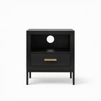 Brixton Black 1 Drawer End Table