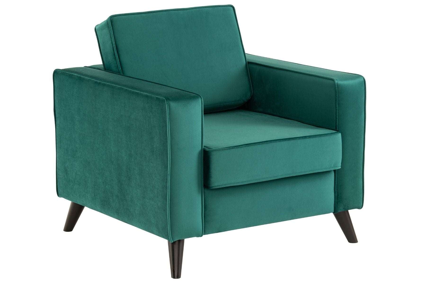Cara Armchair - Forest Green Velvet