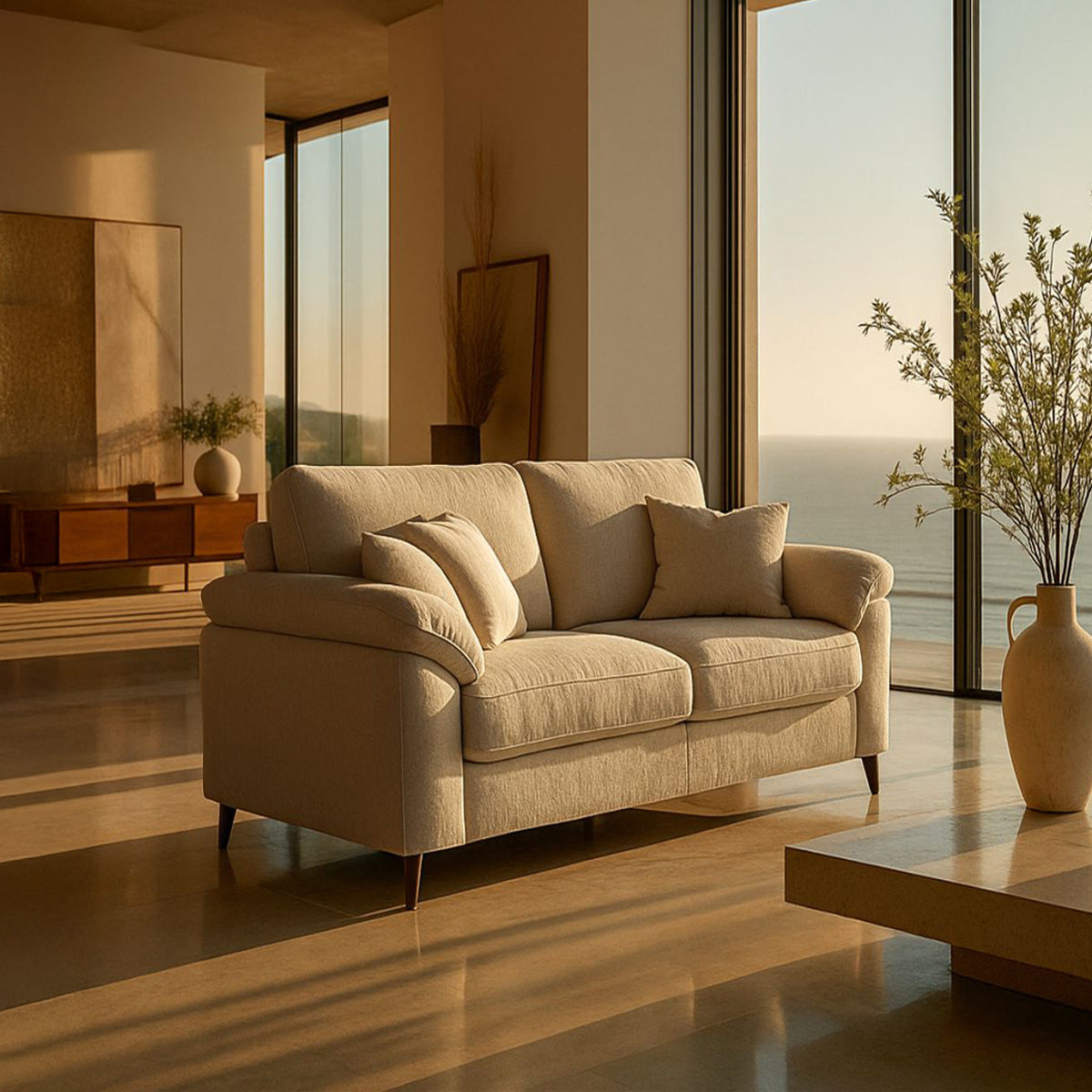 Camden 2 Seater in Cream
