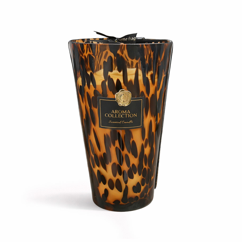 Large Tortoise Shell Confetti Candle