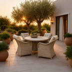 Cannes 5pc Round Outdoor Dining Set