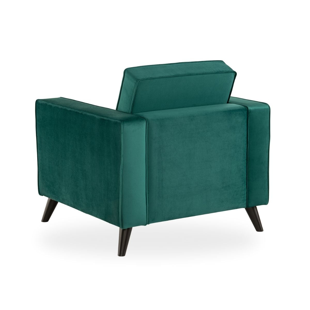 Cara Forest Green Velvet Armchair