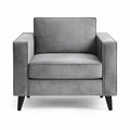 Cara Grey Velvet Armchair