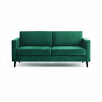 Cara 3 Seater Forest Green Velvet Sofa