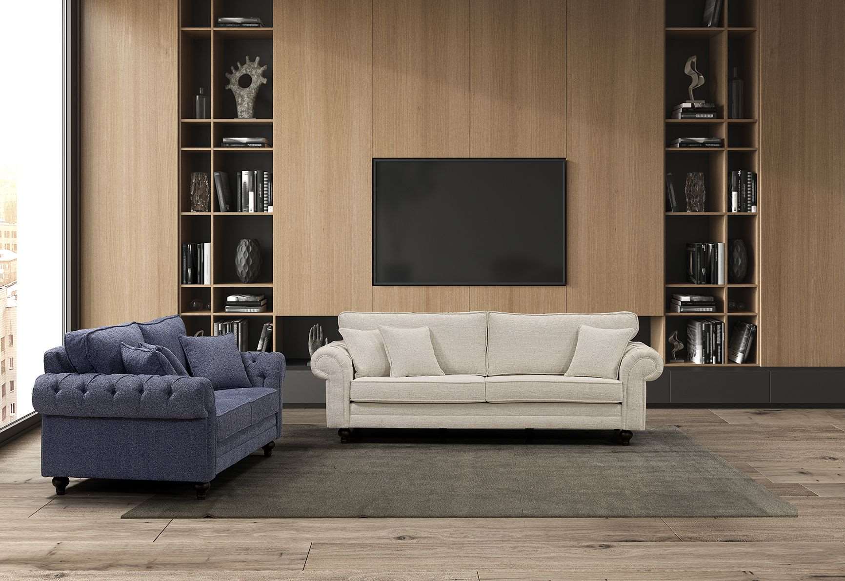 Chelsea 3 Seater Sofa - Cream