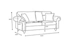 Chelsea 3 Seater Sofa - Cream