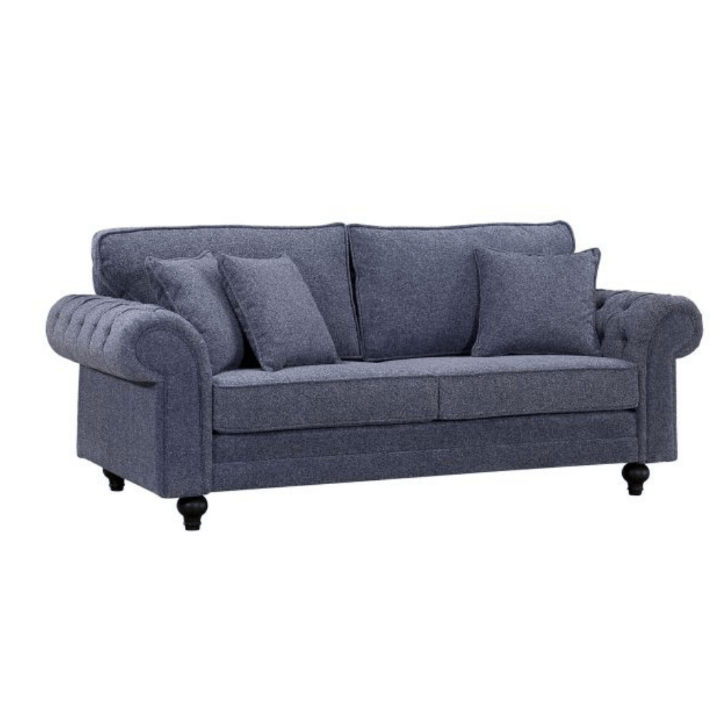 Chelsea 3 Seater Blue Sofa