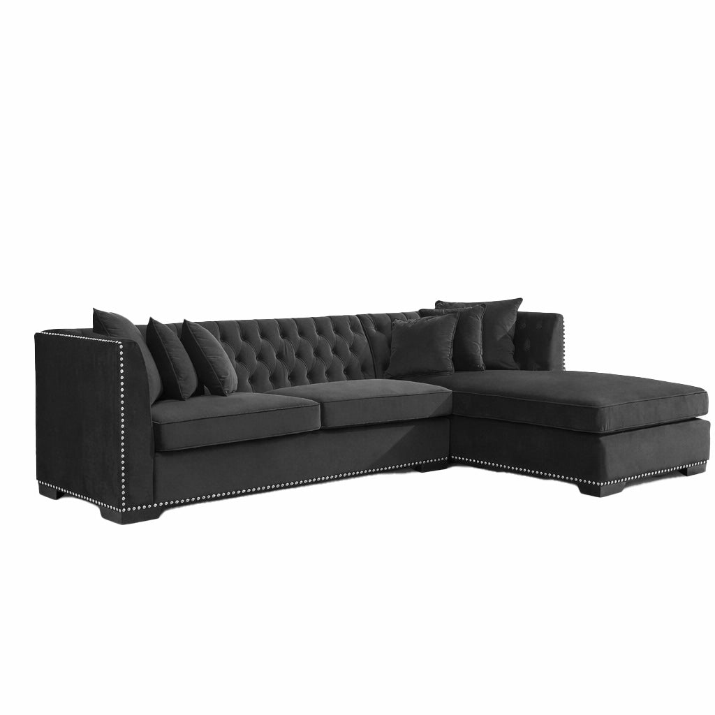 Chester Black Right Corner Suite