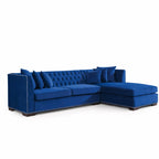 Chester Blue Right Corner Suite