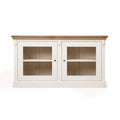 Cornwall 2 Door Antique White/ Oak Chest