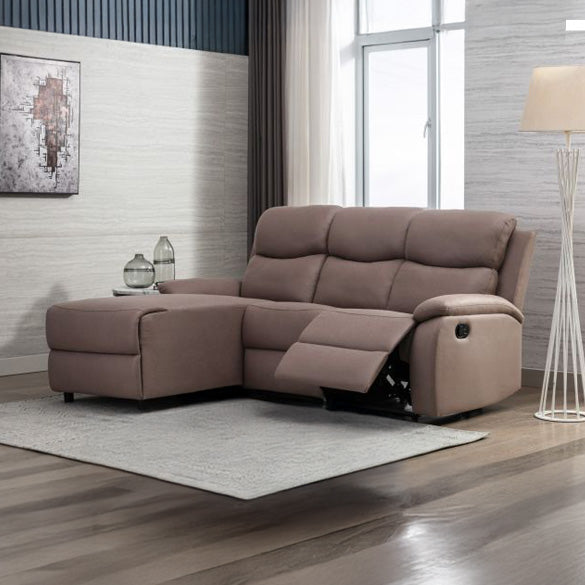 Crosby Corner Recliner Sofa - Left - Nutmeg