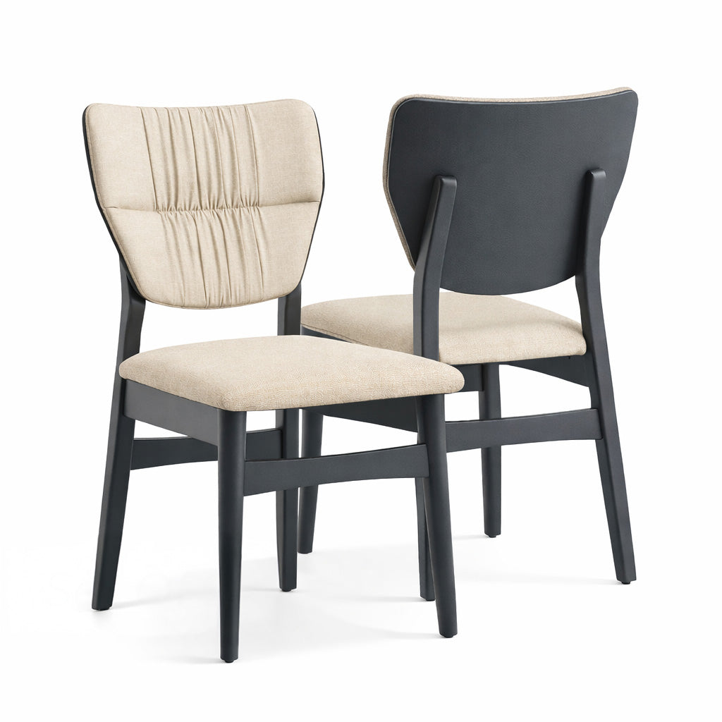 Dinamic Dining Chair - Cream / Beige  (Set of 2)