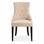 Lion Knocker Dining Chair-Cream Velvet