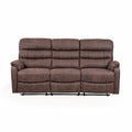 Taylor 3 Seater Recliner - Leather Air - Antique Brown
