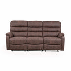 Taylor 3 Seater Recliner - Leather Air - Antique Brown