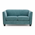 Dawson Studded 2 Seater Teal Sofa