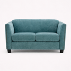 Dawson Studded 2 Seater Teal Sofa
