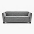 Dawson Studded 3 Seater Grey Sofa