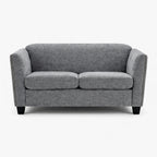 Dawson Studded 2 Seater Grey Sofa