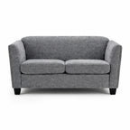 Dawson Studded 2 Seater Grey Sofa