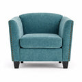 Dawson Studded Teal Armchair