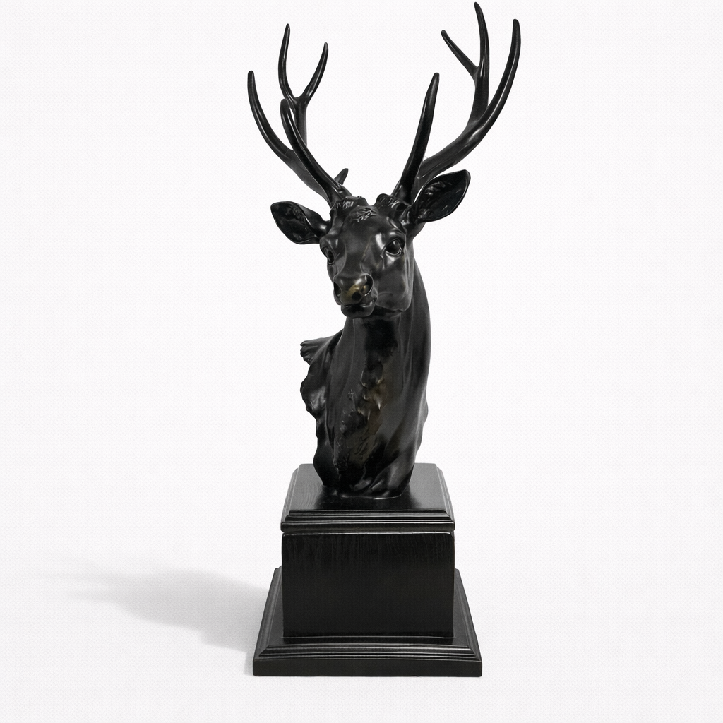 Stags Head Statue