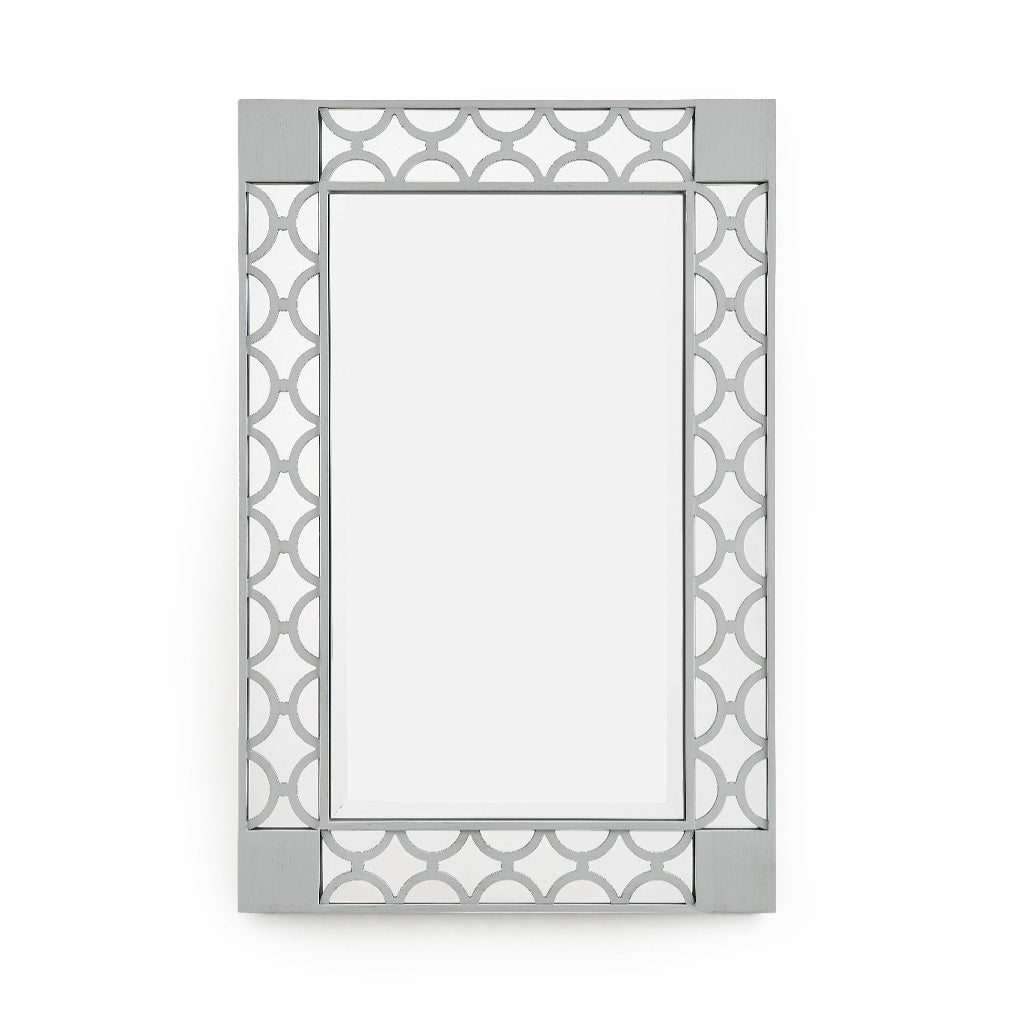 Blakely Grey Wooden Rectangular Mirror